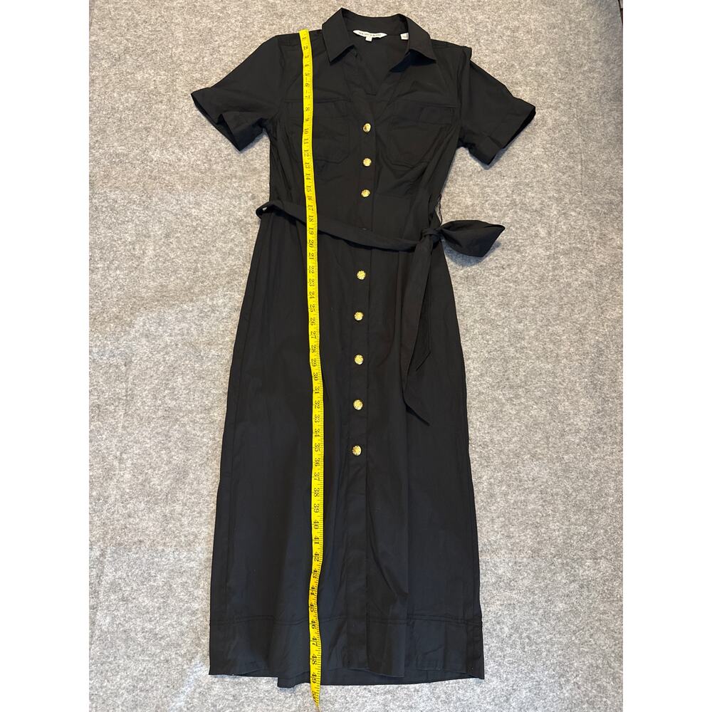VERONICA BEARD Tabby Midi Dress Black Size 8 - Picture 10 of 13